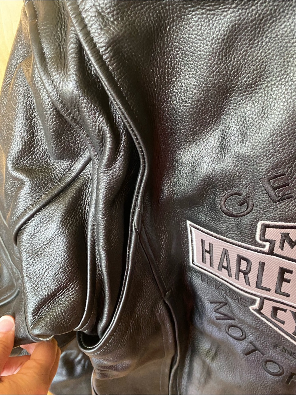 NWT 3A Harley-Davidson Patch Women’s Black Leather Jacket with Detachable Hood - Picture 12 of 12